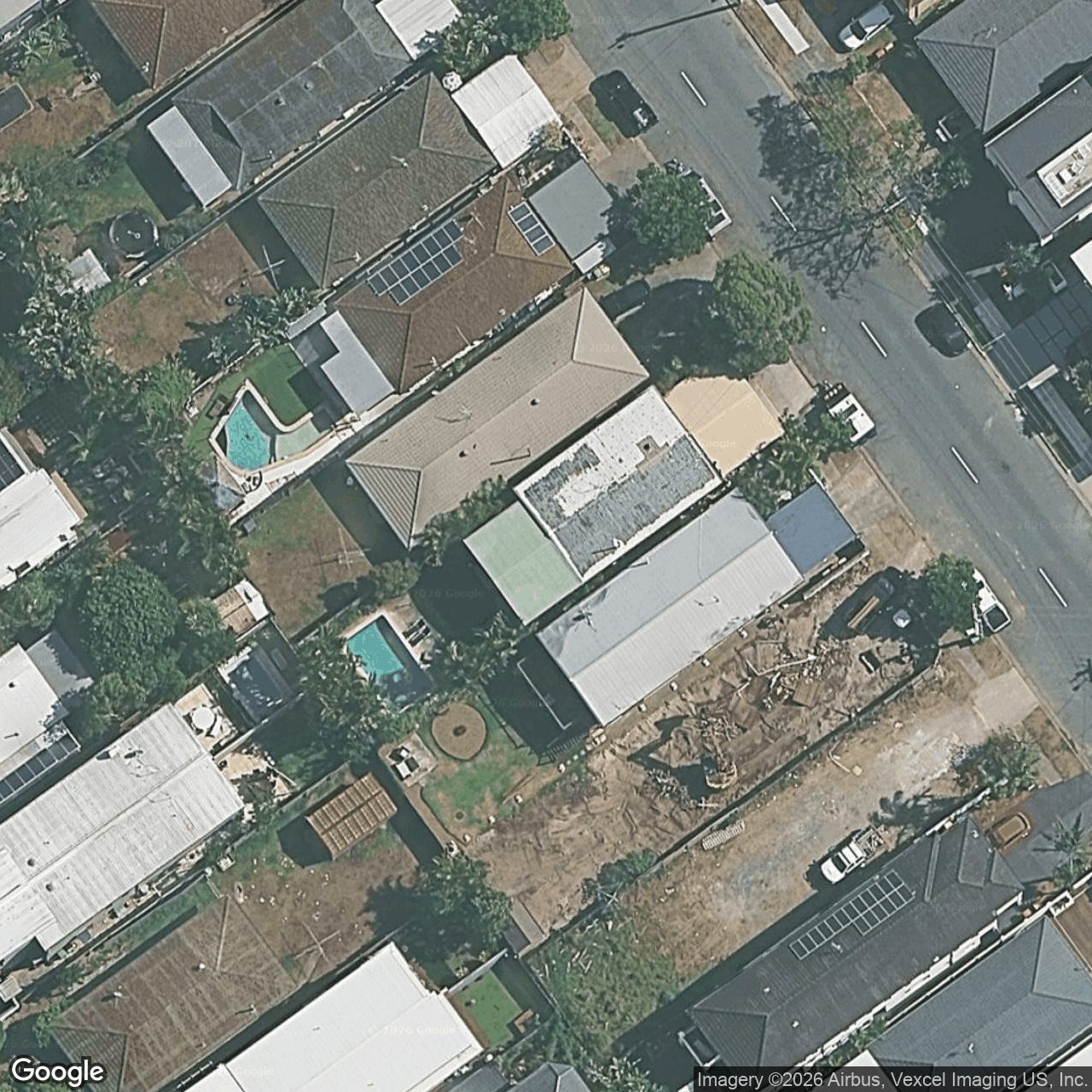 Aerial view of 48 Chainey Avenue, Miami QLD 4220