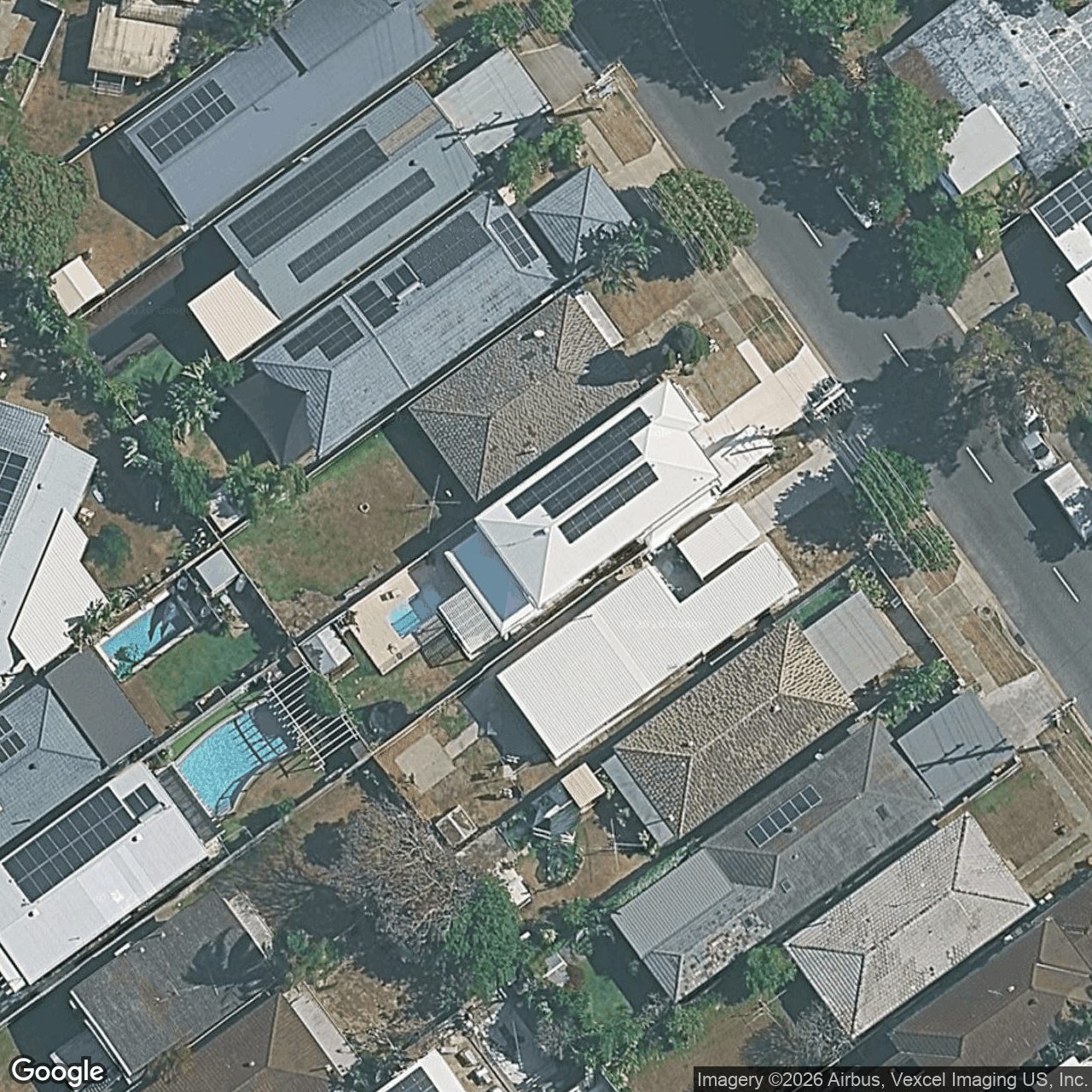 Aerial view of 166 Nobby Parade, Miami QLD 4220