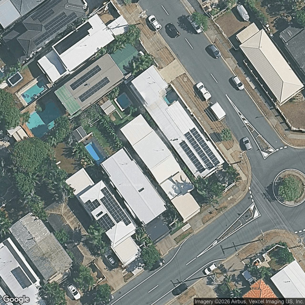 Aerial view of 29 Dawn Parade, Miami QLD 4220