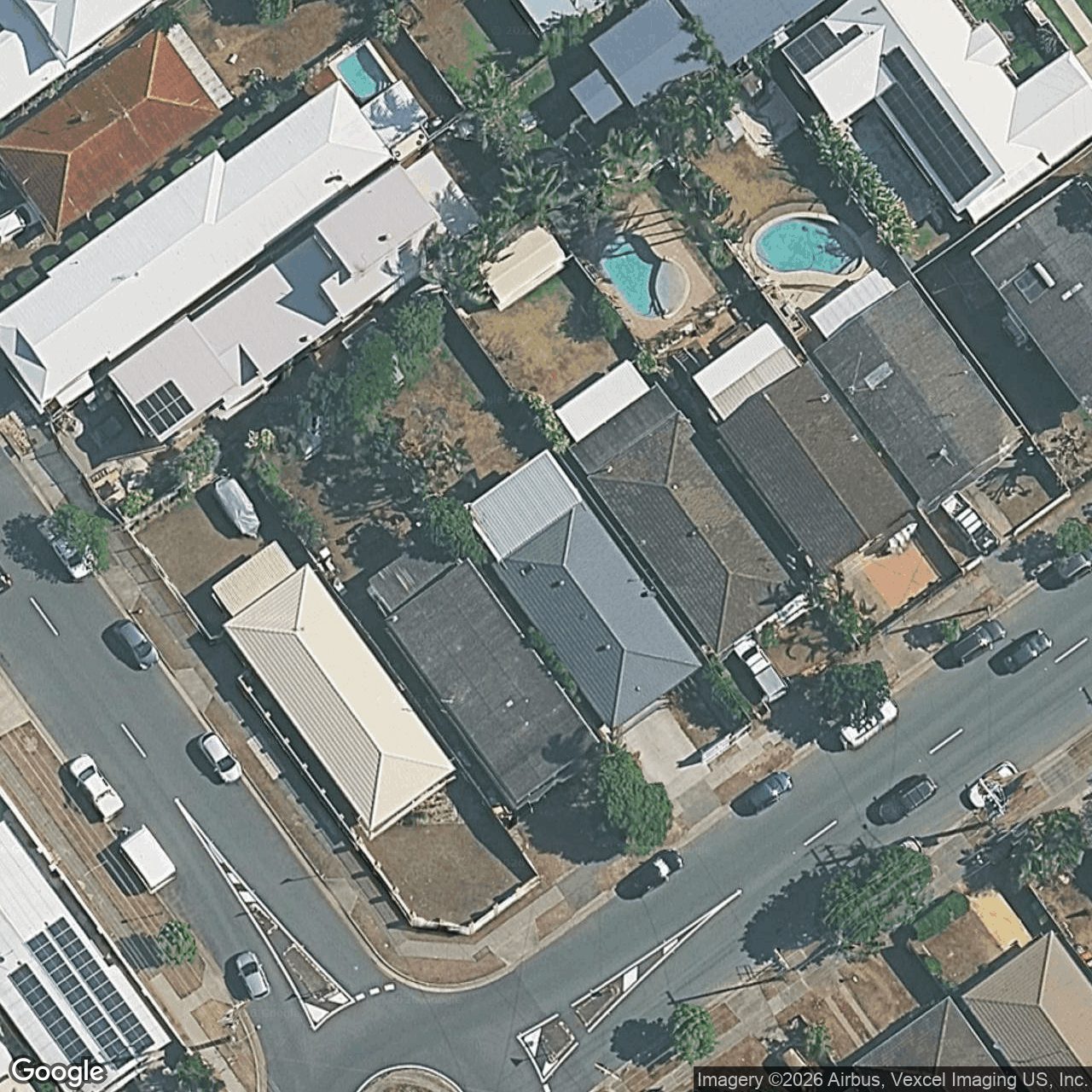 Aerial view of 21 Dawn Parade, Miami QLD 4220