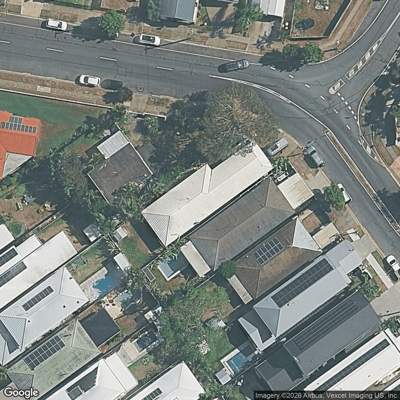 Aerial view of 174 Sunshine Parade, Miami QLD 4220