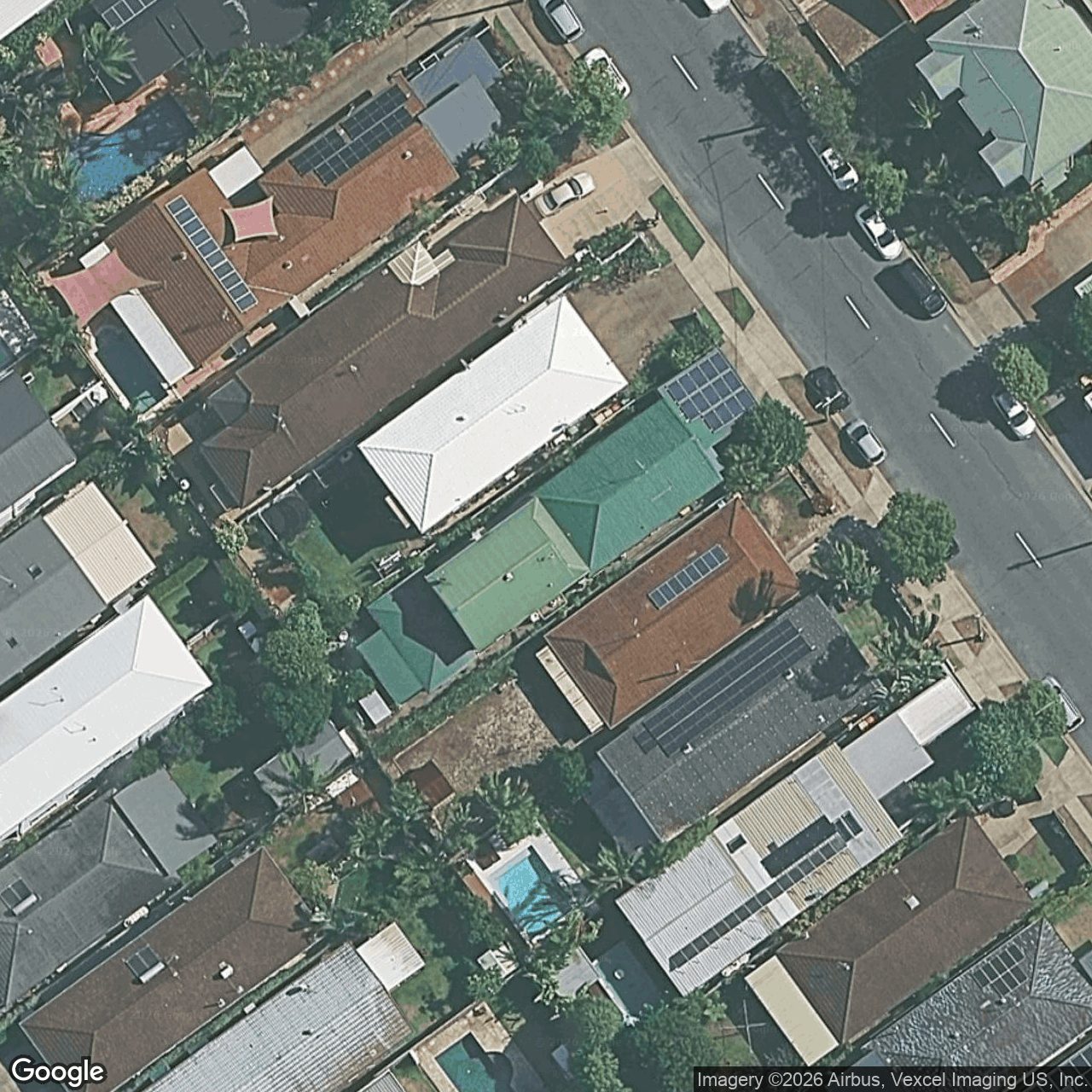 Aerial view of 108 Sunshine Parade, Miami QLD 4220