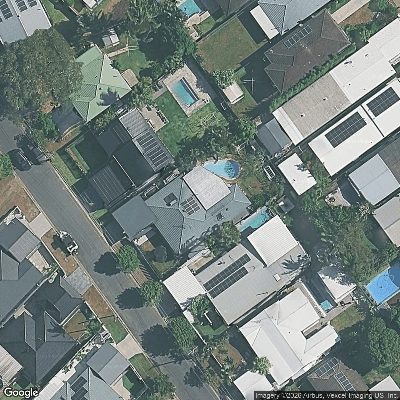 Aerial view of 7 Lesley Avenue, Miami QLD 4220