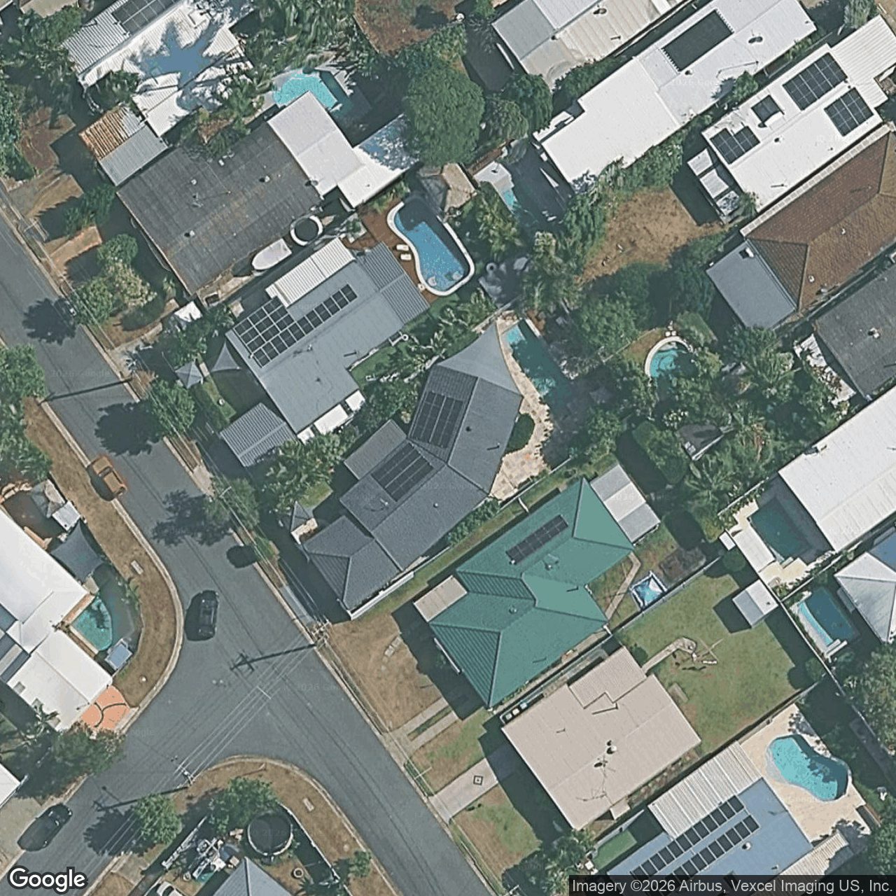 Aerial view of 21 Lesley Avenue, Miami QLD 4220