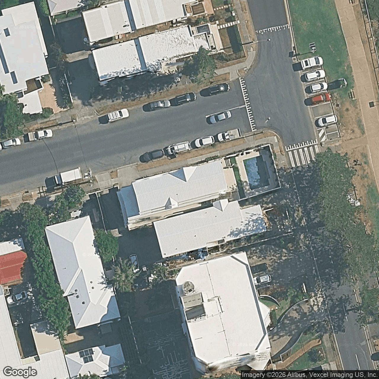 Aerial view of 48 Marine Parade, Miami QLD 4220