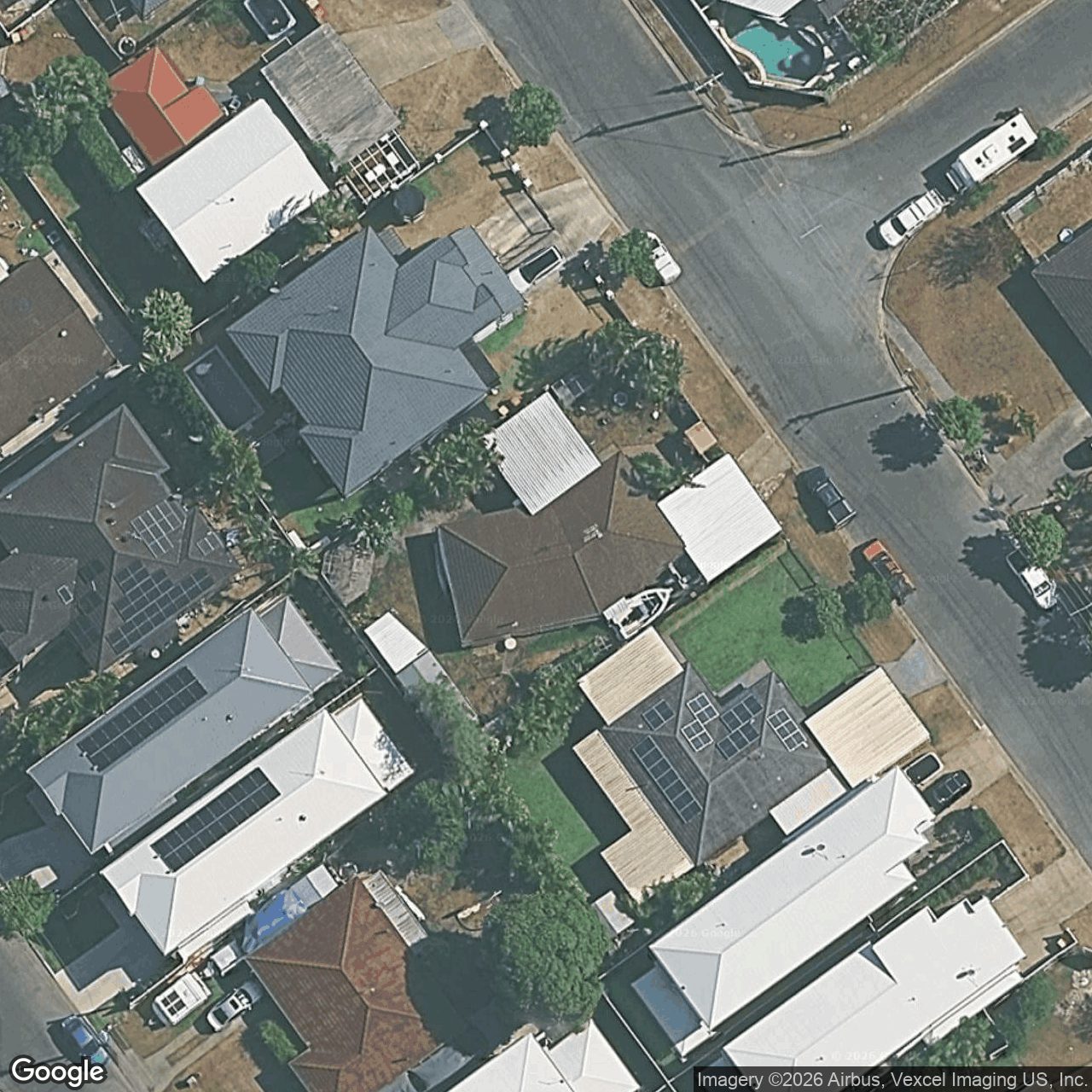 Aerial view of 12 Adams Avenue, Miami QLD 4220