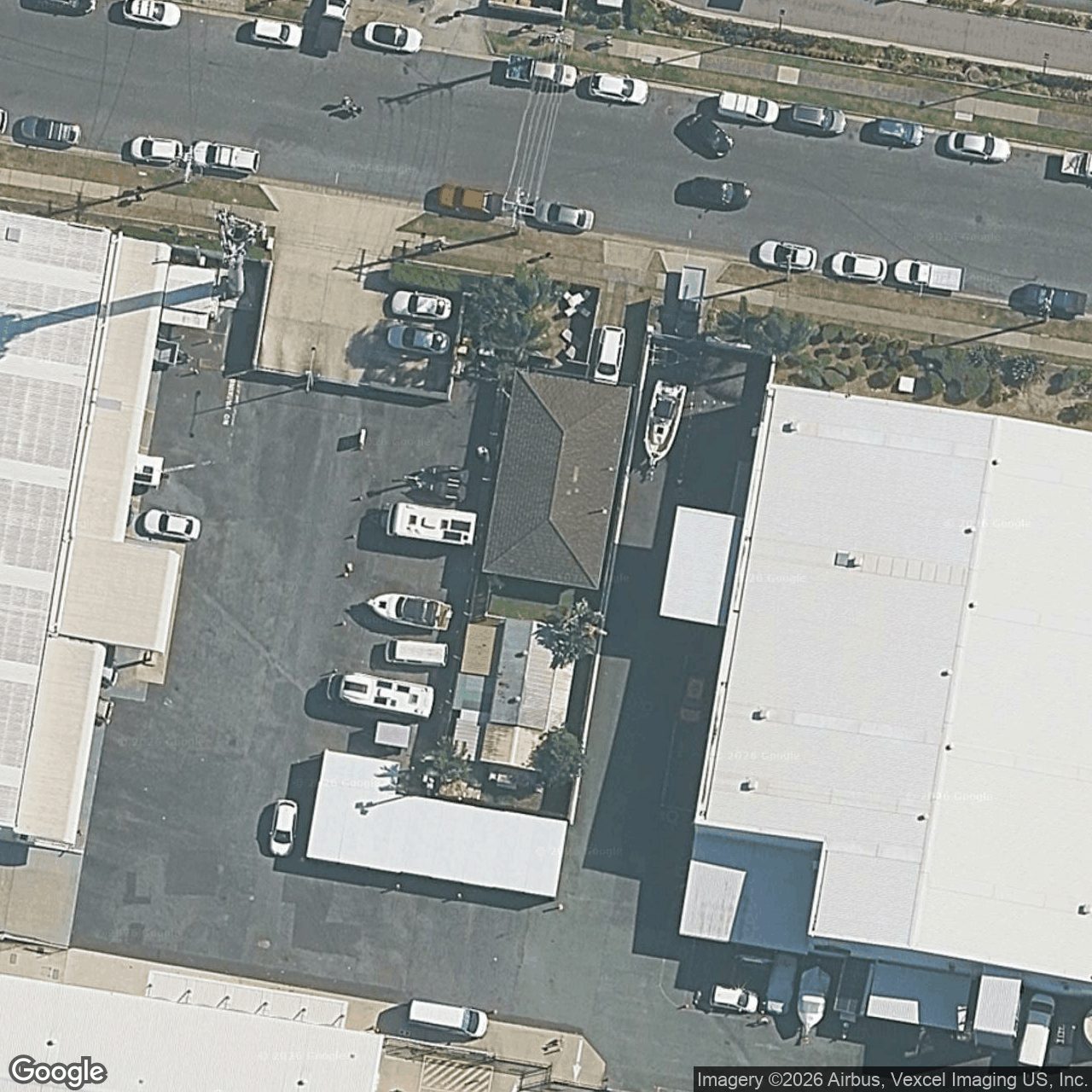 Aerial view of 16 Oak Avenue, Miami QLD 4220