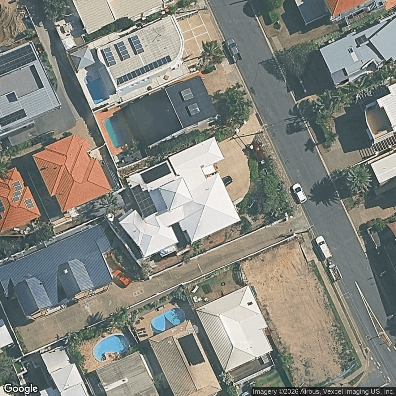 Aerial view of 6 Brakes Crescent, Miami QLD 4220