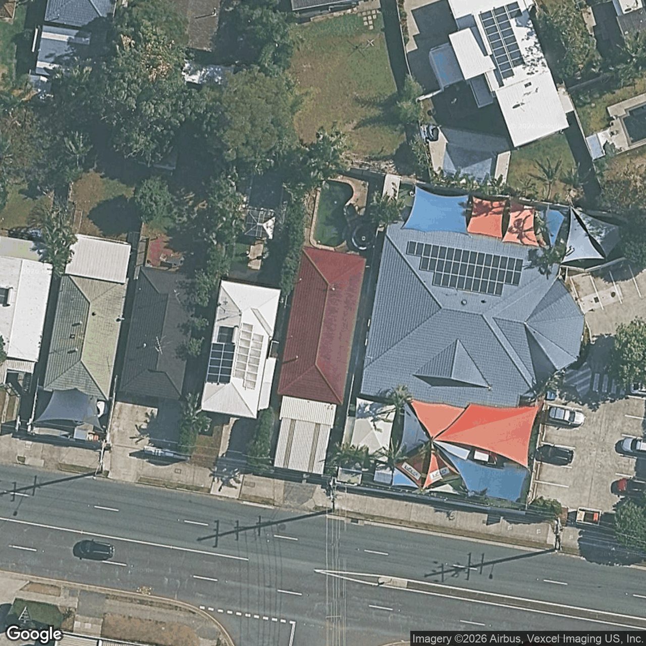 Aerial view of 27 Pacific Avenue, Miami QLD 4220