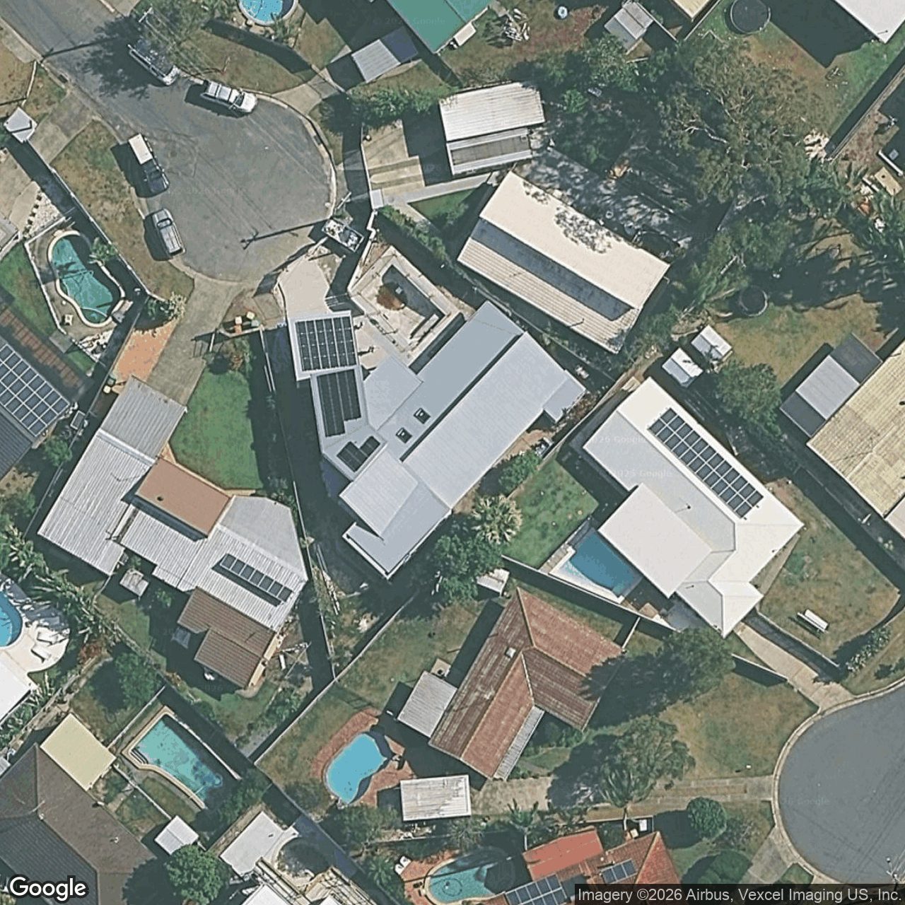 Aerial view of 13 June Court, Miami QLD 4220
