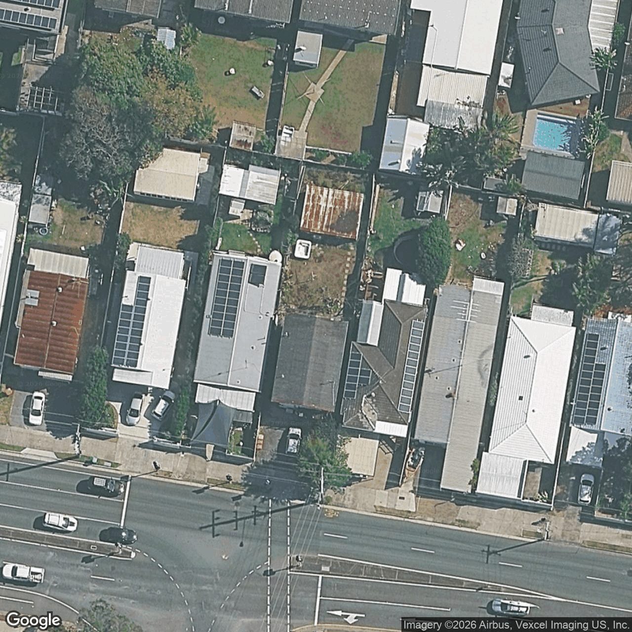 Aerial view of 45 Pacific Avenue, Miami QLD 4220
