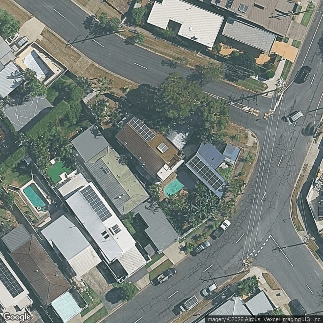 Aerial view of 55 Bardon Avenue, Miami QLD 4220