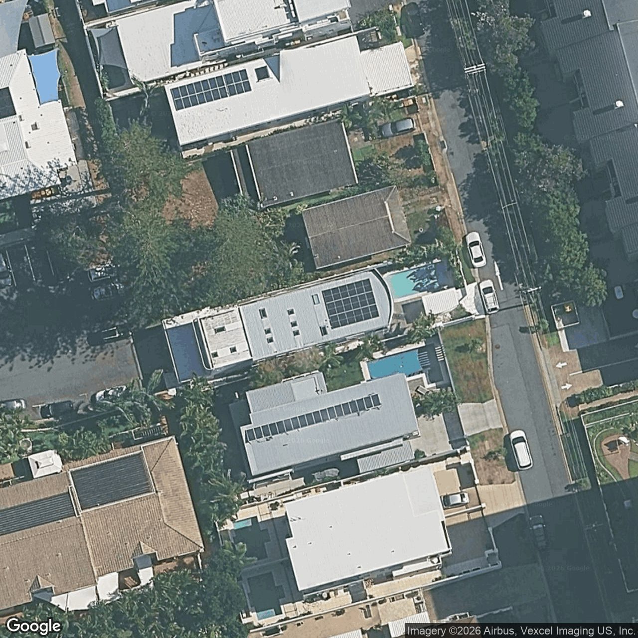 Aerial view of 12 Nagel Avenue, Miami QLD 4220