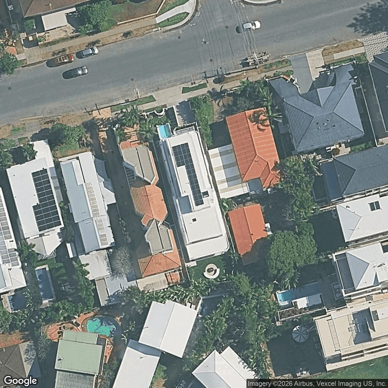 Aerial view of 6 Santa Monica Road, Miami QLD 4220
