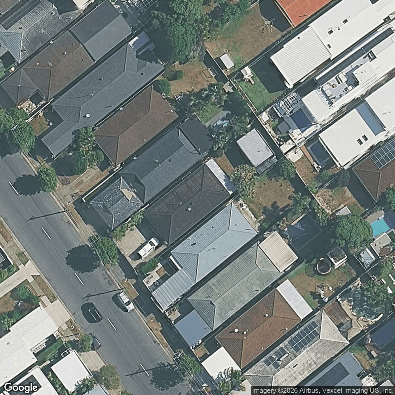 Aerial view of 107 Albion Avenue, Miami QLD 4220