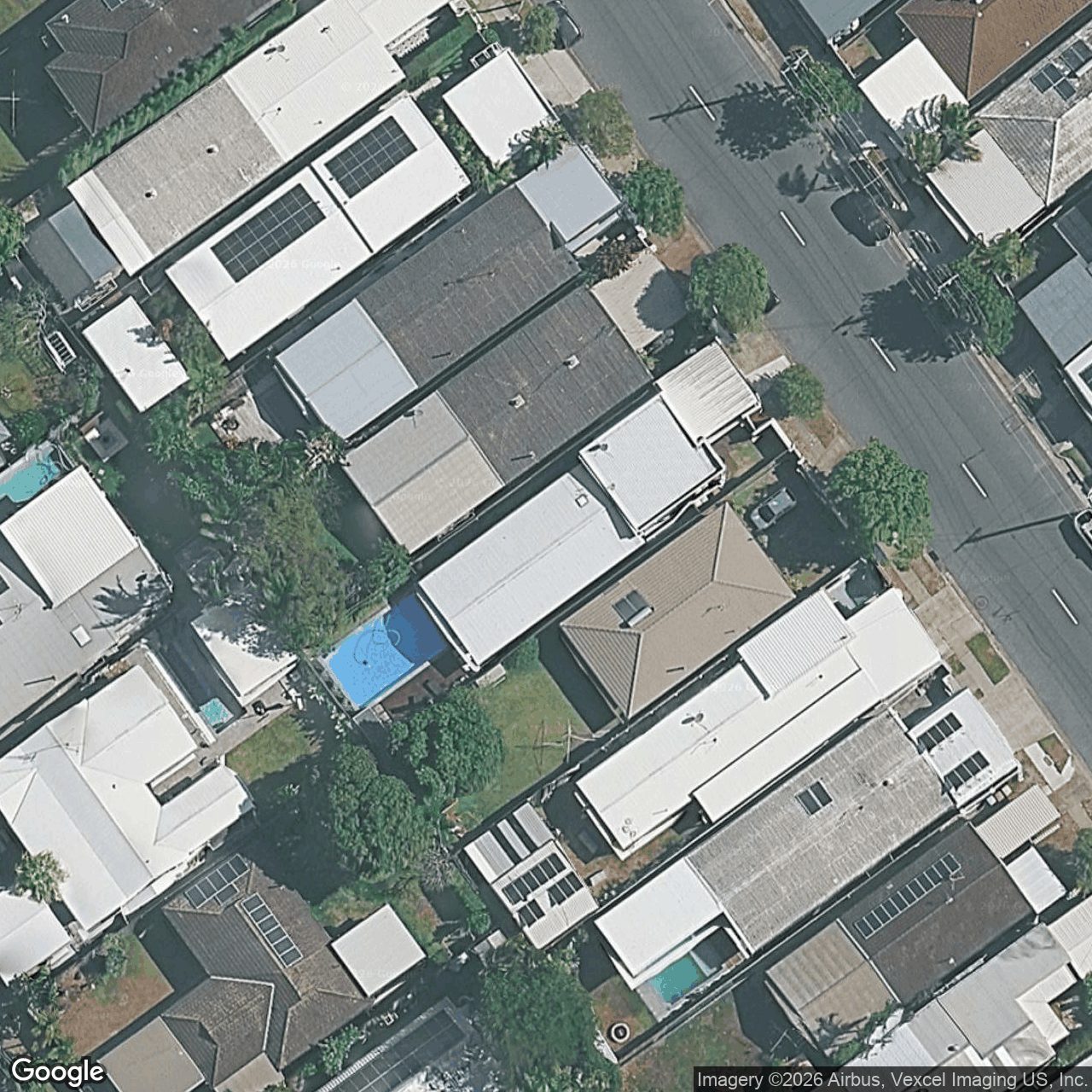 Aerial view of 90 Albion Avenue, Miami QLD 4220