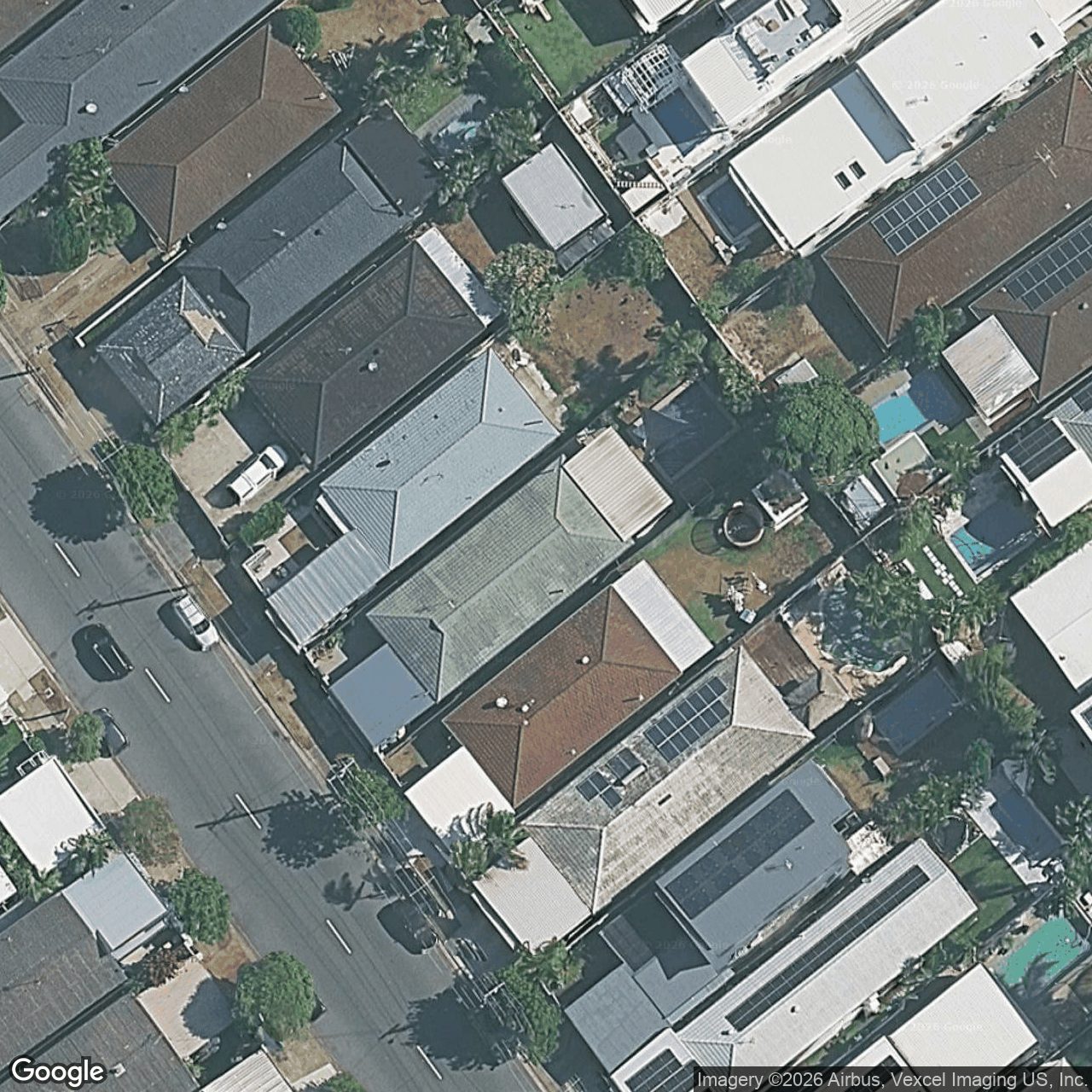 Aerial view of 103 Albion Avenue, Miami QLD 4220