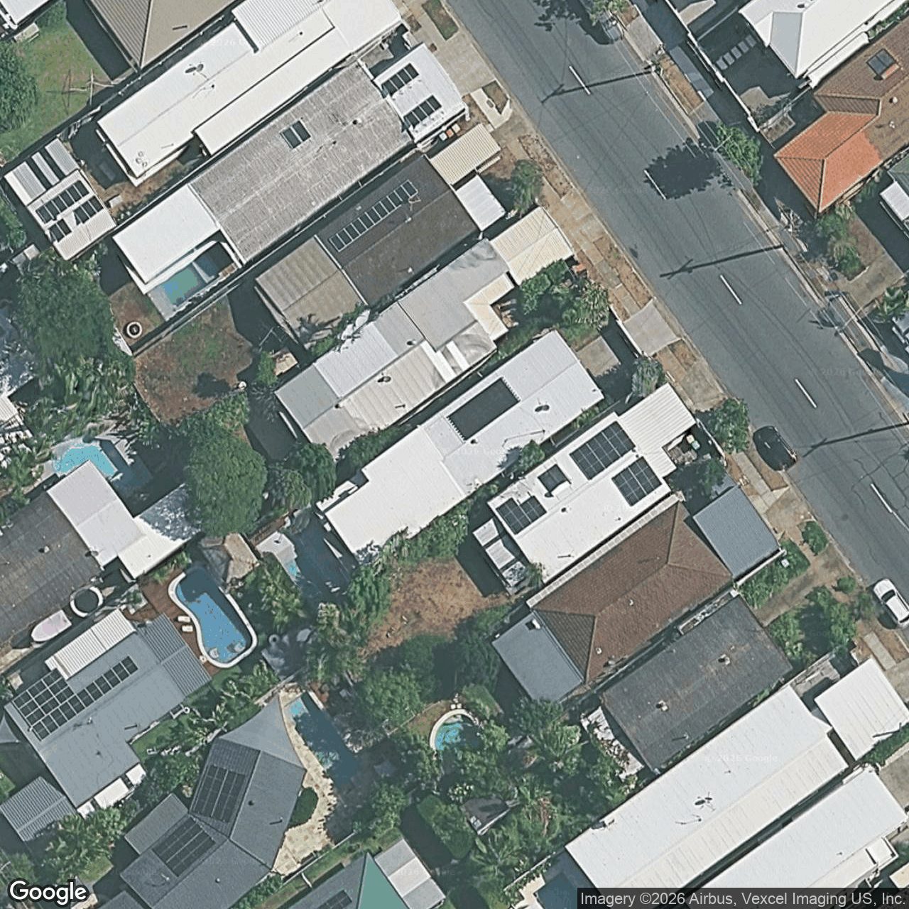 Aerial view of 78 Albion Avenue, Miami QLD 4220
