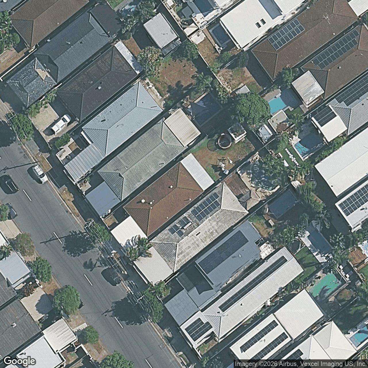 Aerial view of 101 Albion Avenue, Miami QLD 4220