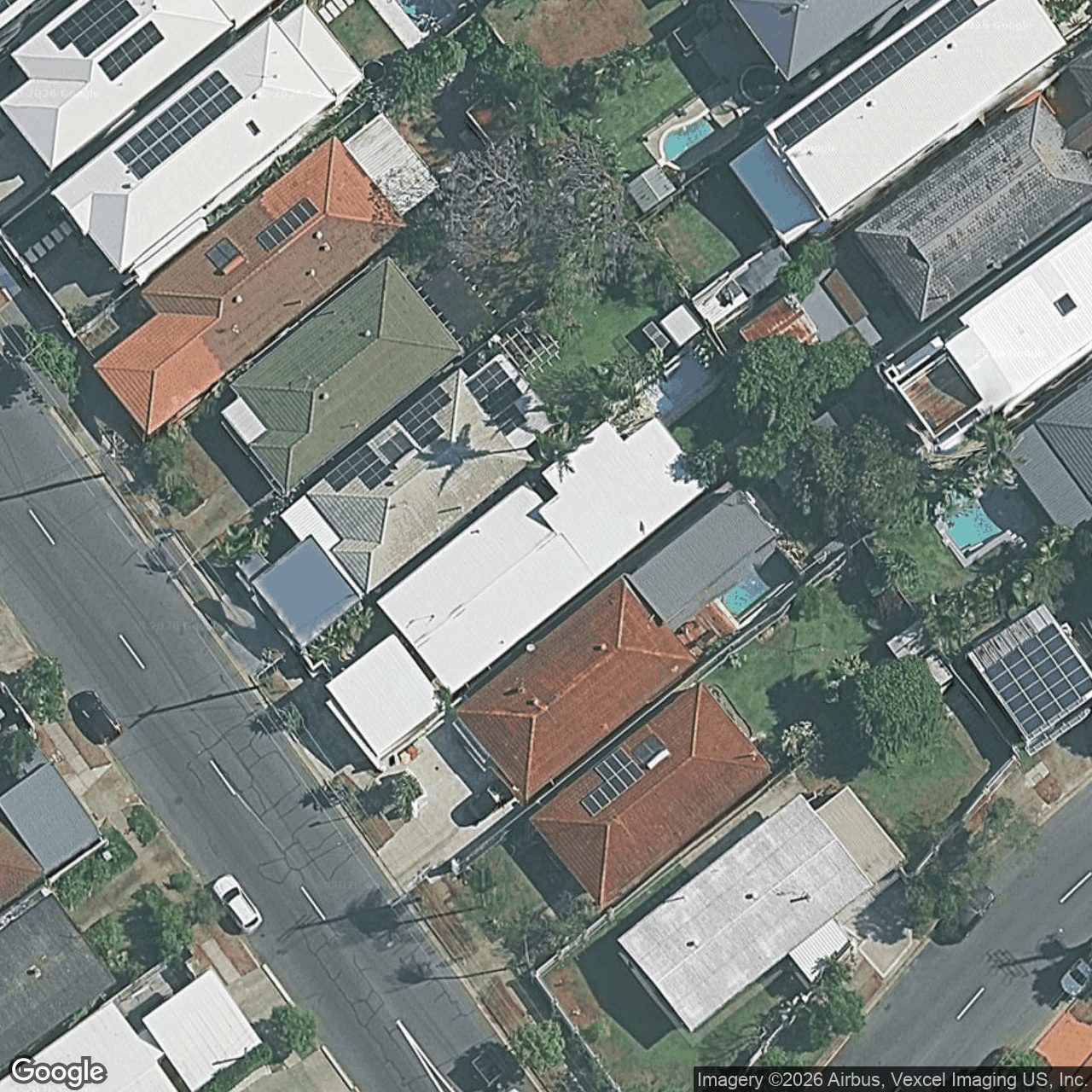 Aerial view of 81 Albion Avenue, Miami QLD 4220