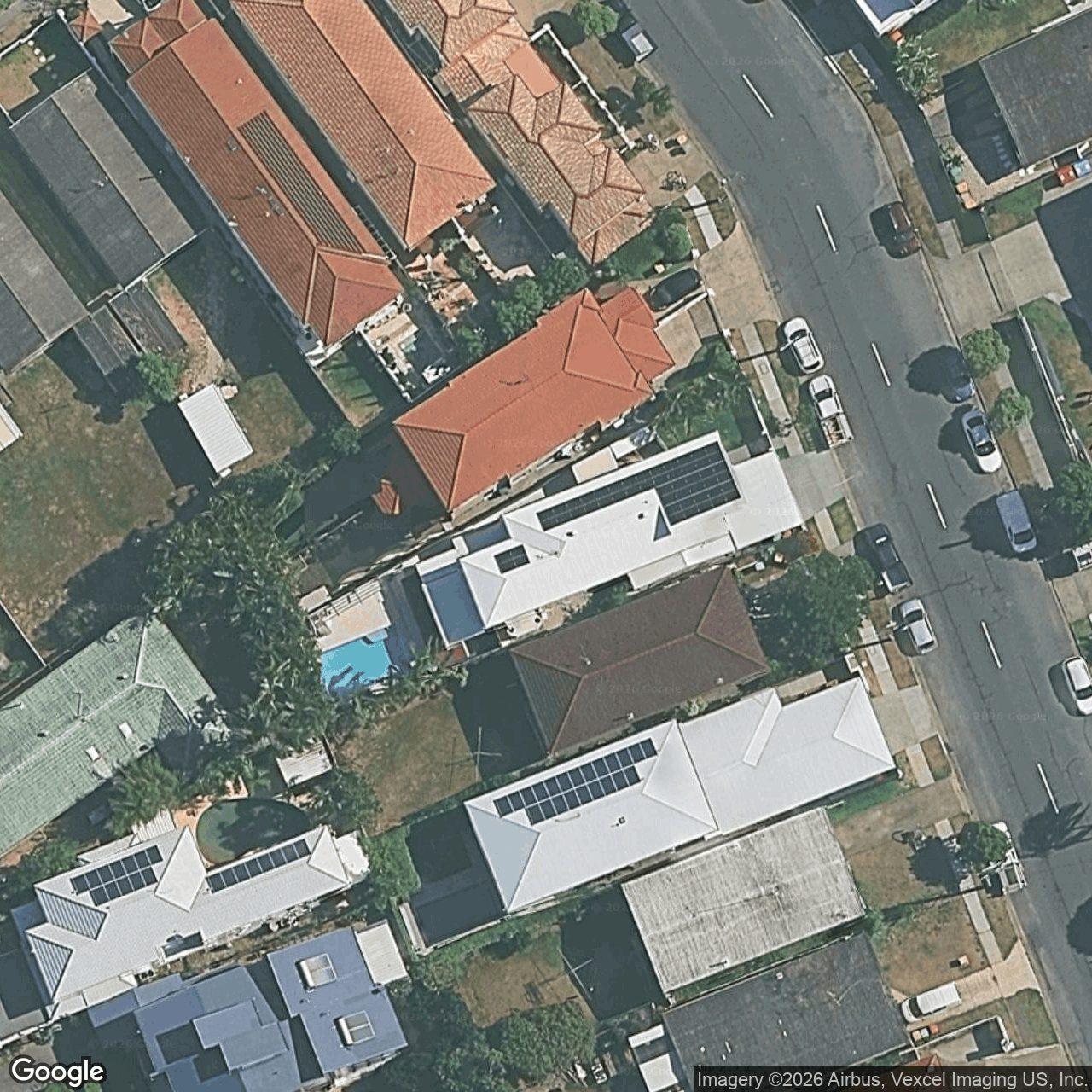 Aerial view of 84 Sunshine Parade, Miami QLD 4220