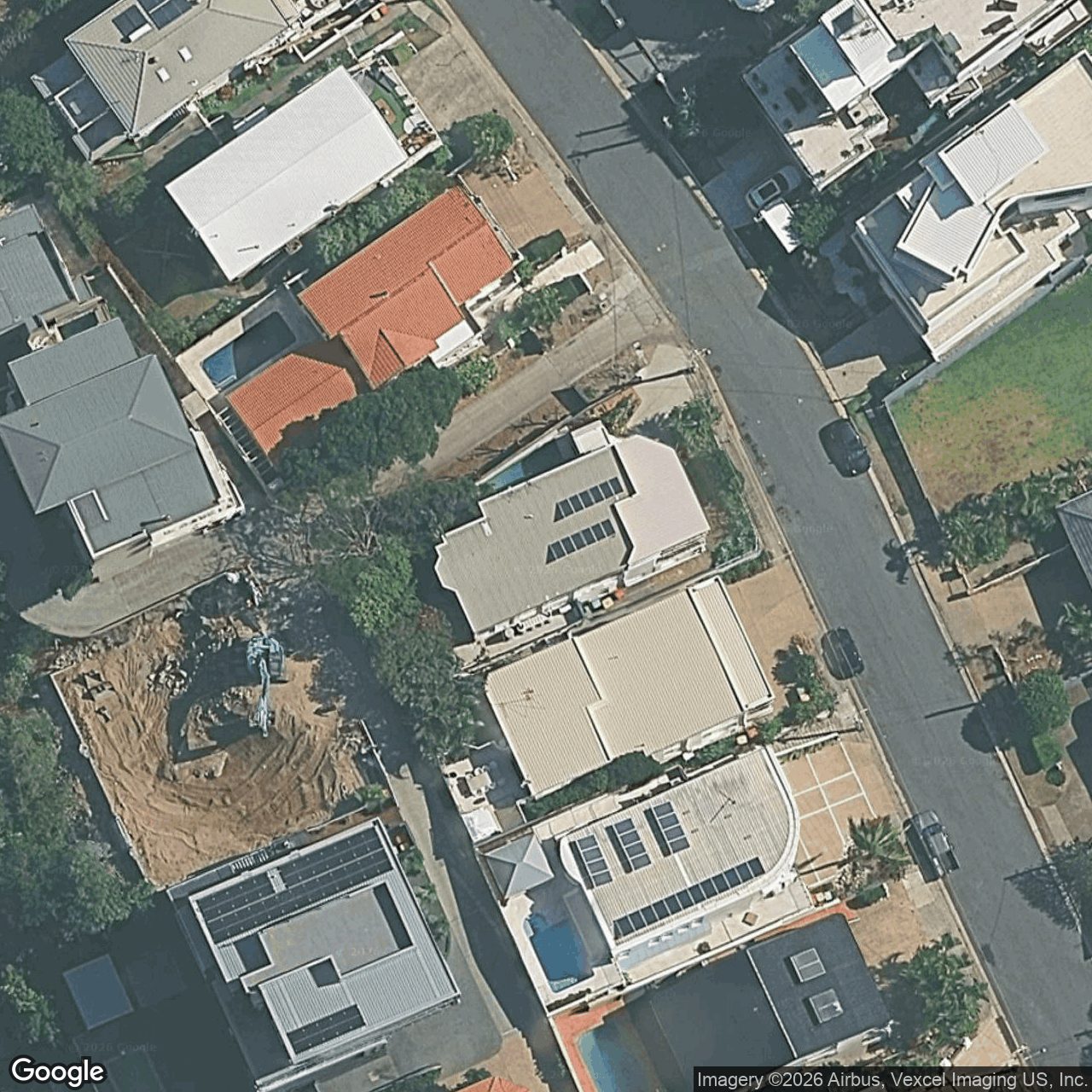 Aerial view of 14 Brakes Crescent, Miami QLD 4220