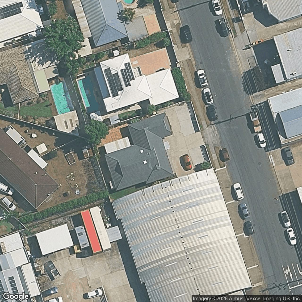 Aerial view of 40 Lemana Lane, Miami QLD 4220