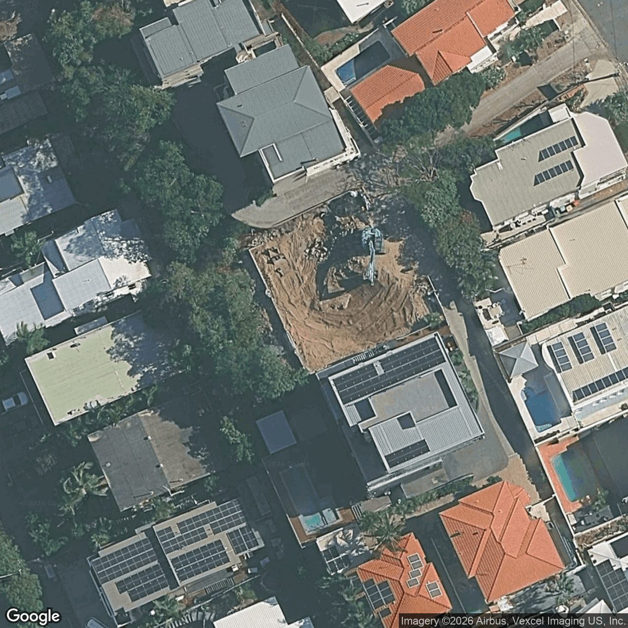 Aerial view of 16A Brakes Crescent, Miami QLD 4220