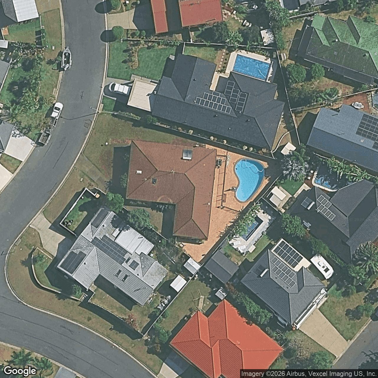 Aerial view of 3 Frangipani Street, Miami QLD 4220