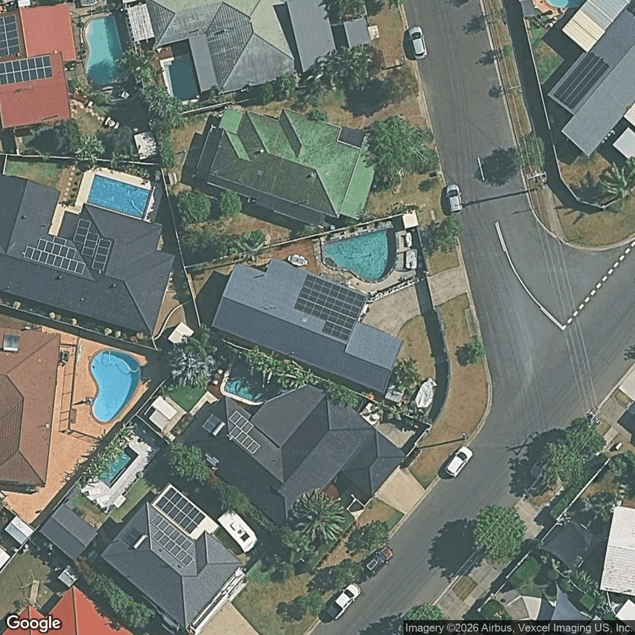 Aerial view of 28 Bradley Avenue, Miami QLD 4220