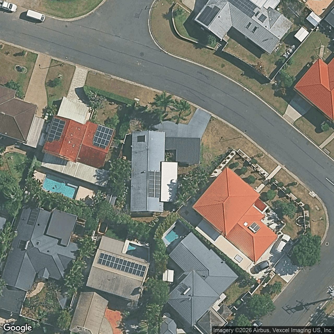 Aerial view of 4 Tulip Street, Miami QLD 4220