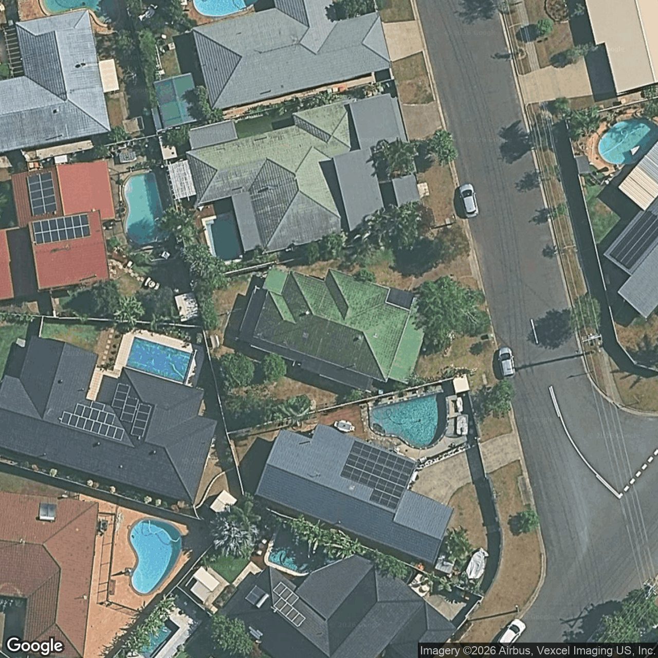 Aerial view of 26 Bradley Avenue, Miami QLD 4220