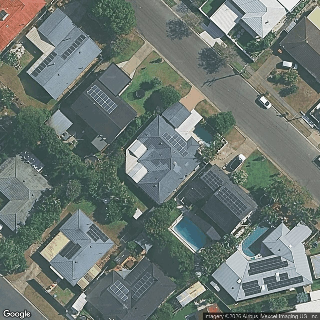 Aerial view of 14 Bradley Avenue, Miami QLD 4220