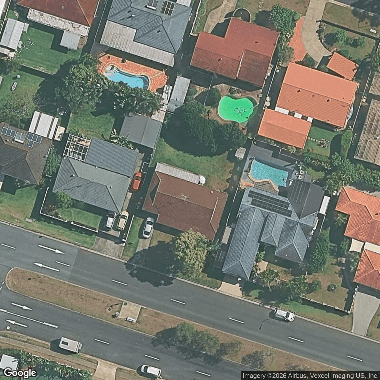 Aerial view of 23 Lutana Avenue, Miami QLD 4220
