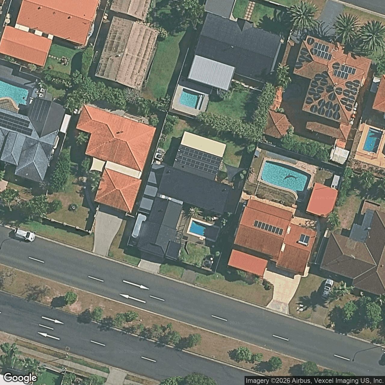 Aerial view of 17 Lutana Avenue, Miami QLD 4220