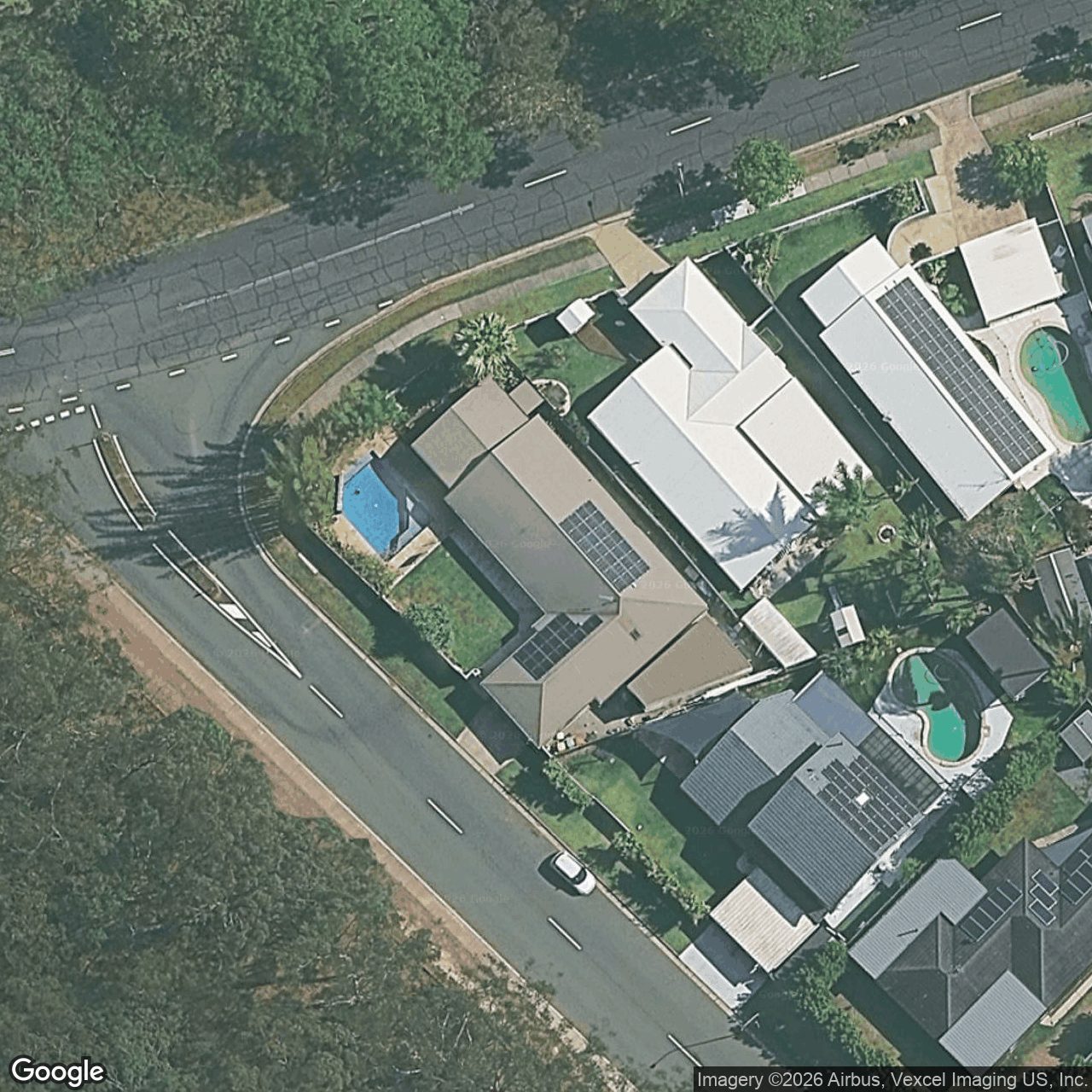 Aerial view of 116 Bardon Avenue, Miami QLD 4220