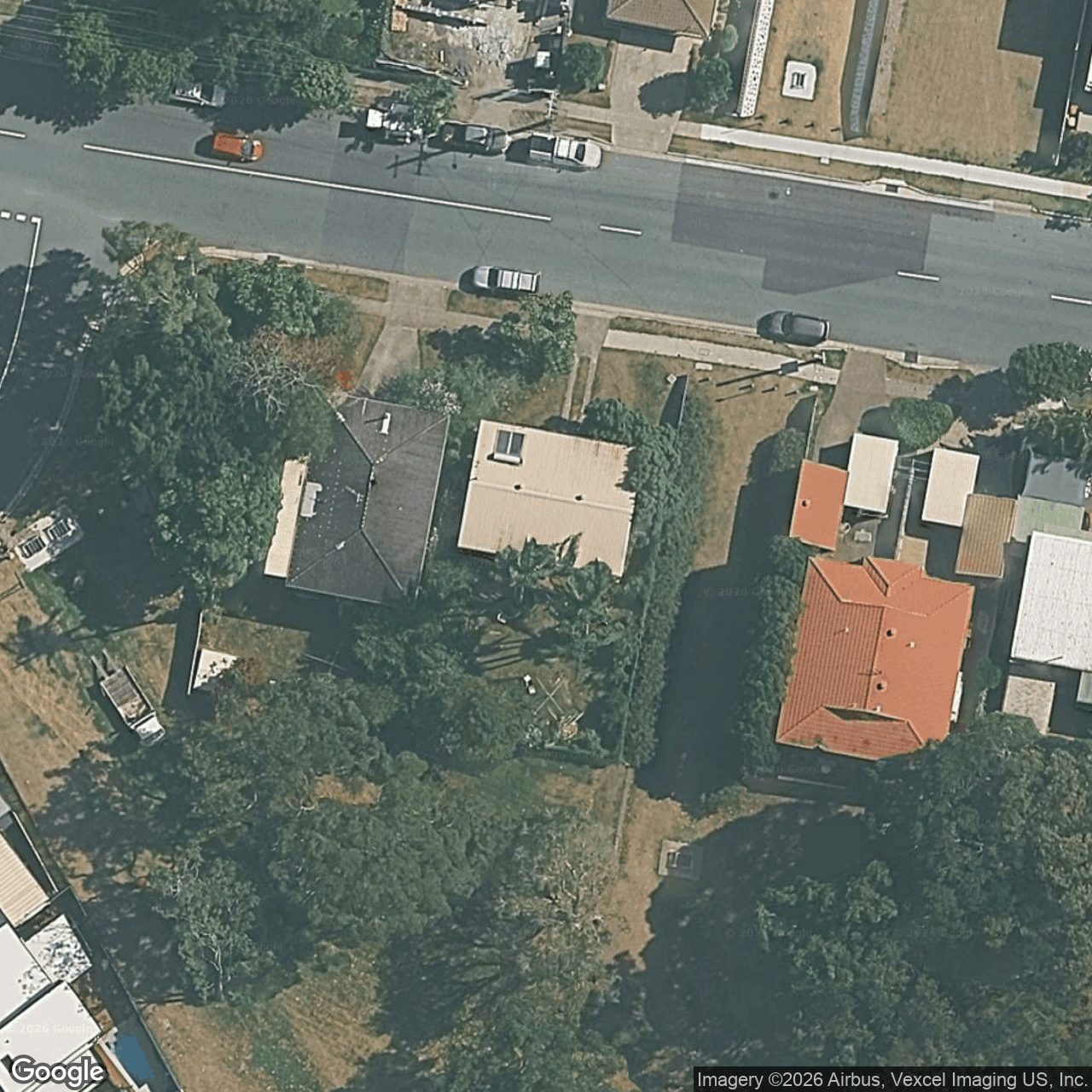 Aerial view of 14 Albion Avenue, Miami QLD 4220