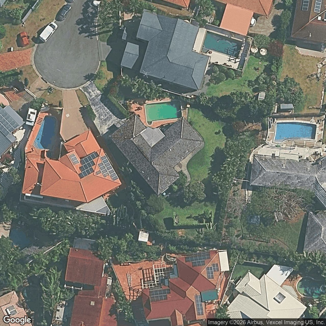 Aerial view of 6 Kaydee Court, Miami QLD 4220