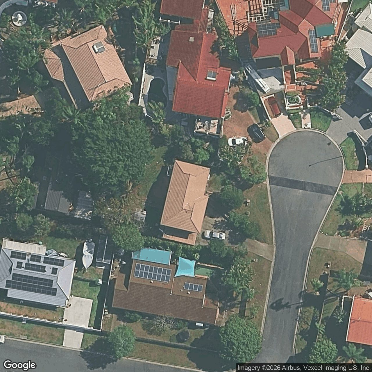 Aerial view of 4 Kevin Court, Miami QLD 4220