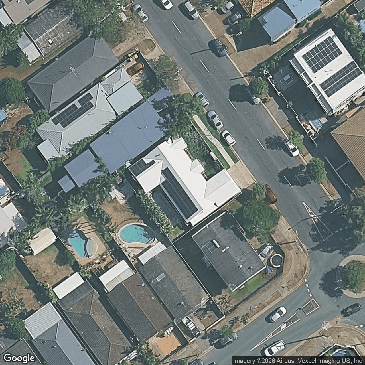 Aerial view of 144 Sunshine Parade, Miami QLD 4220