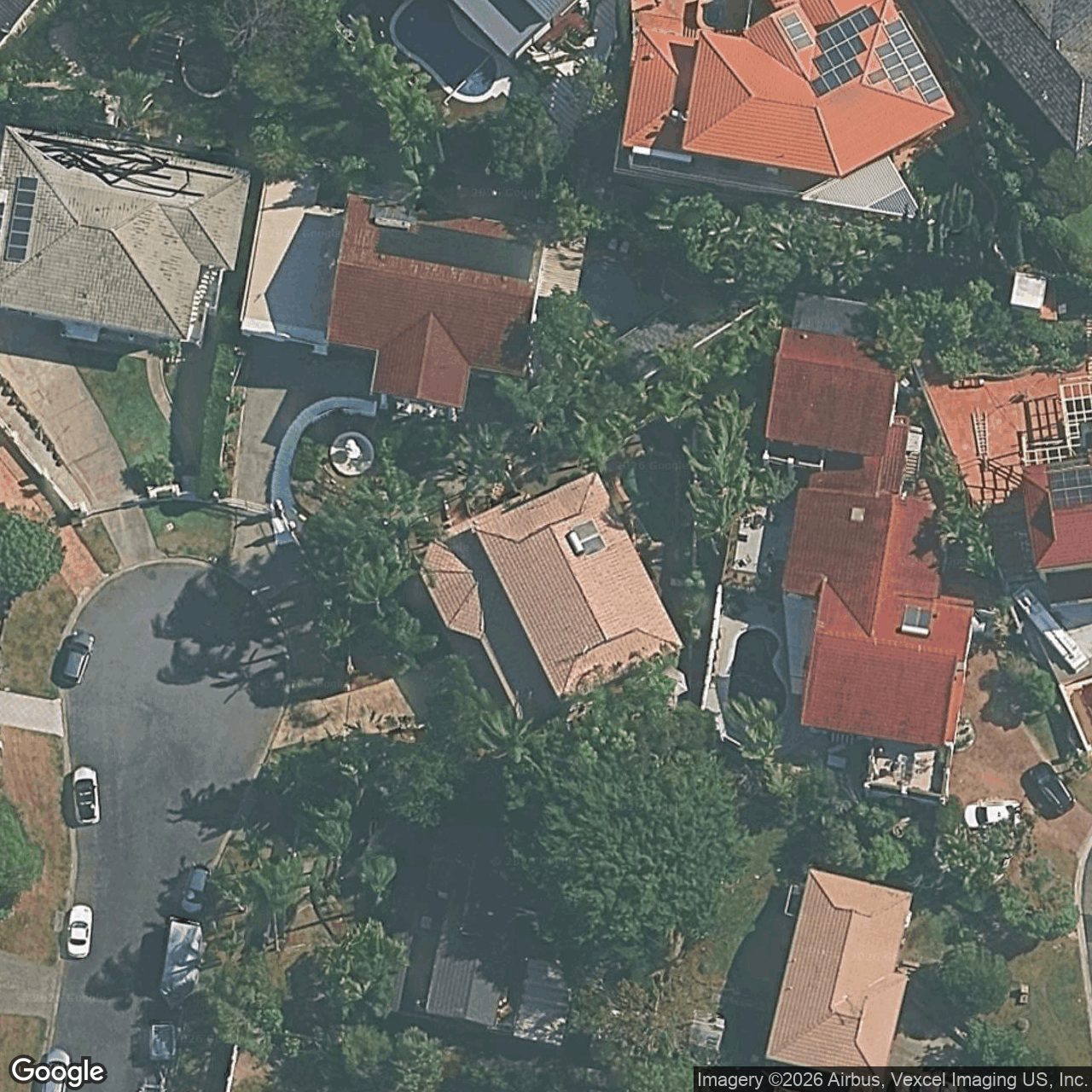 Aerial view of 21 Joeith Court, Miami QLD 4220