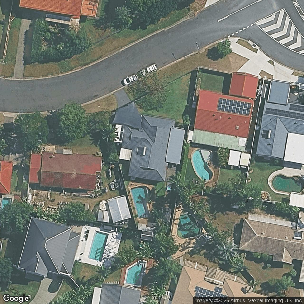 Aerial view of 2 Joeith Court, Miami QLD 4220