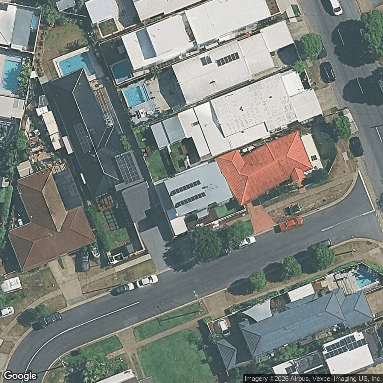 Aerial view of 56 Sunshine Parade, Miami QLD 4220
