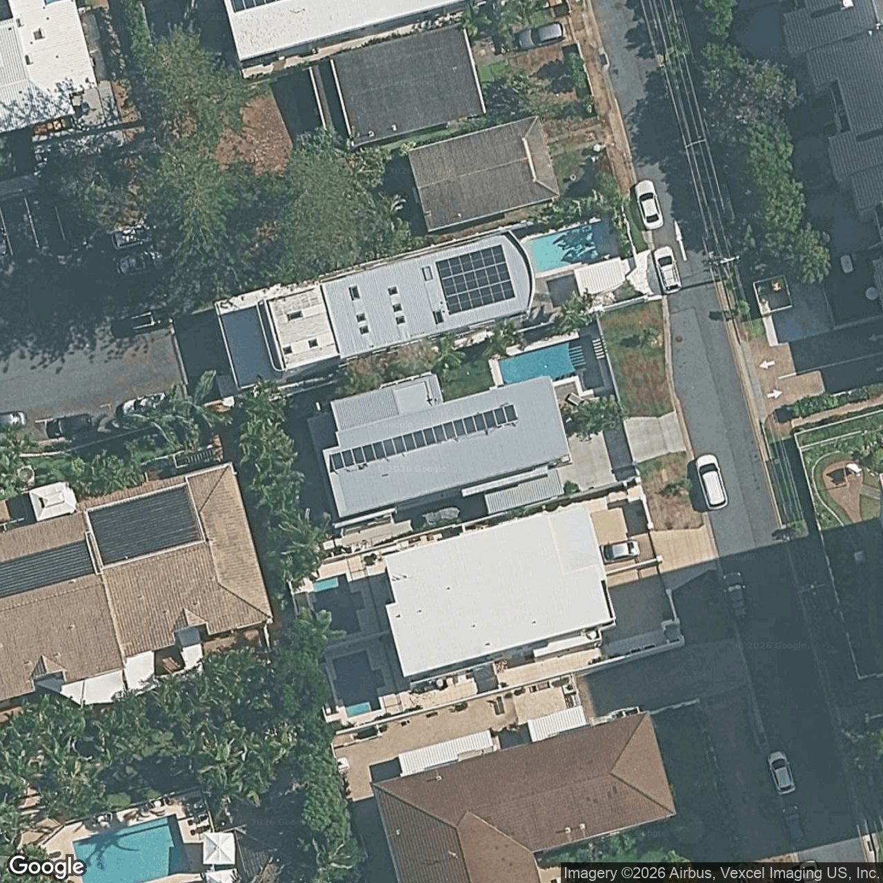 Aerial view of 10 Nagel Avenue, Miami QLD 4220