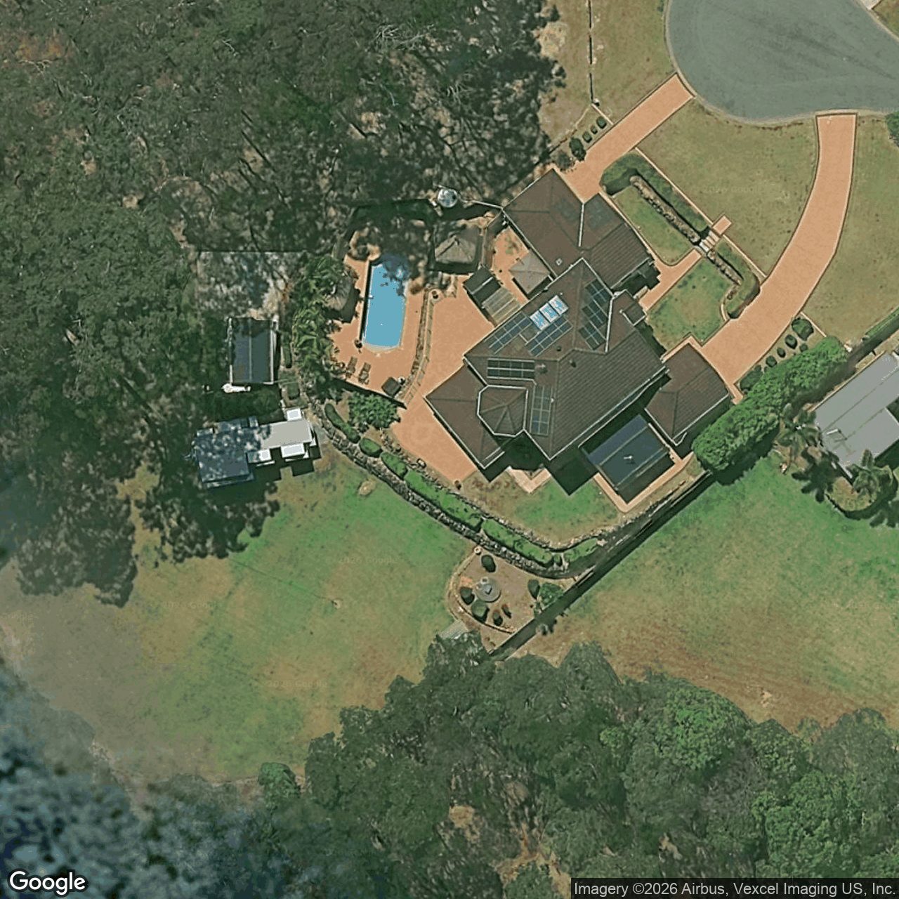 Aerial view of 14 Lookout Place, Mount Nathan QLD 4211