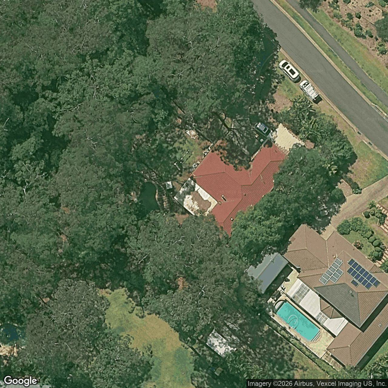 Aerial view of 42-44 The Oval Drive, Mount Nathan QLD 4211