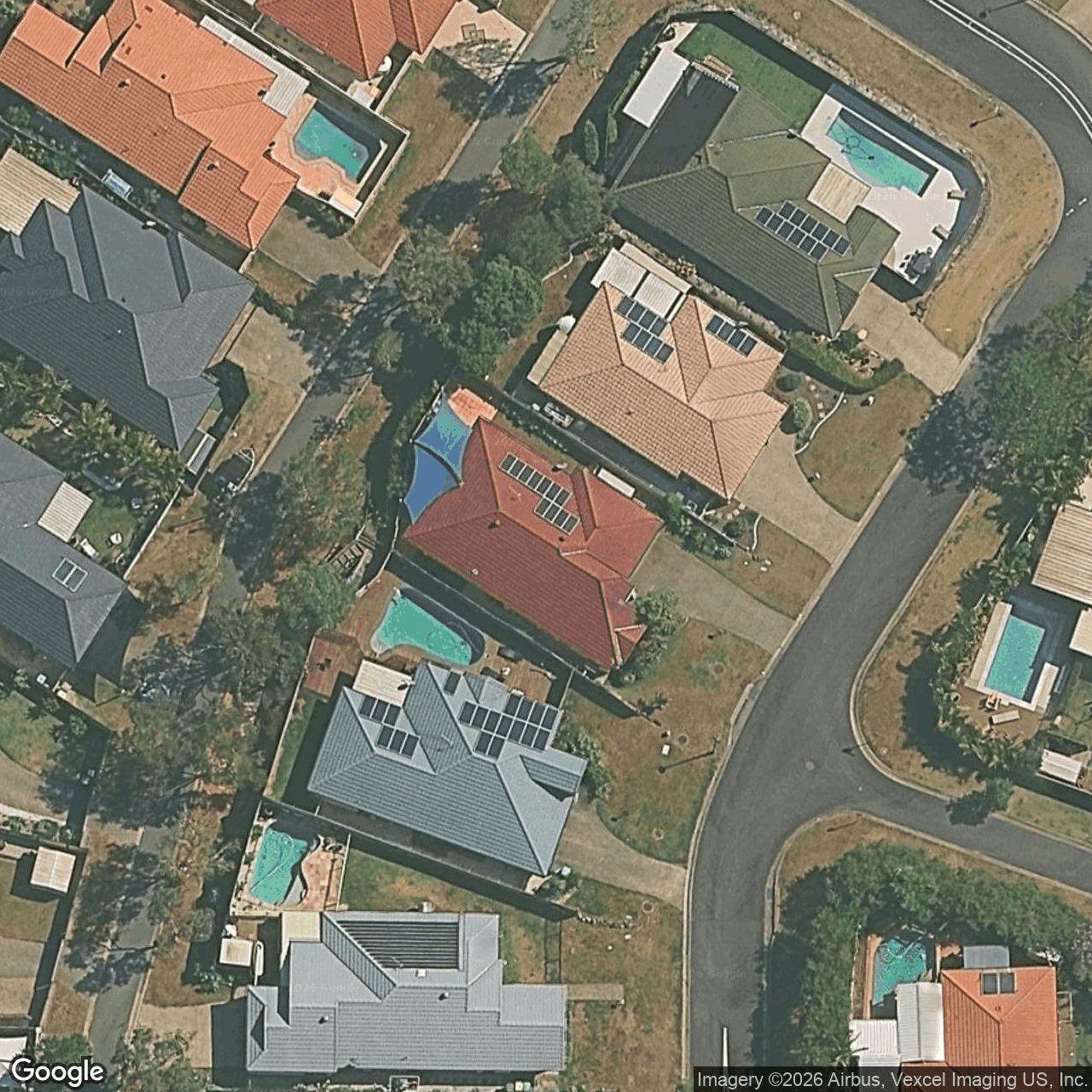 Aerial view of 8 Lumley Street, Mudgeeraba QLD 4213