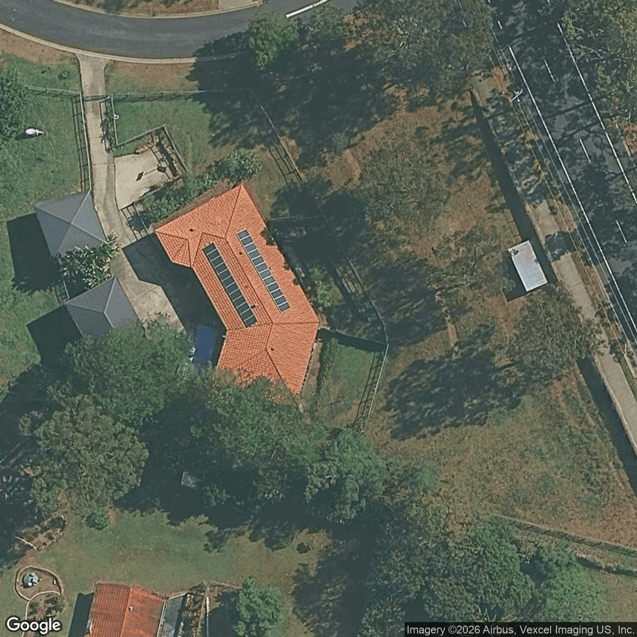 Aerial view of 2 Riverina Court, Mudgeeraba QLD 4213