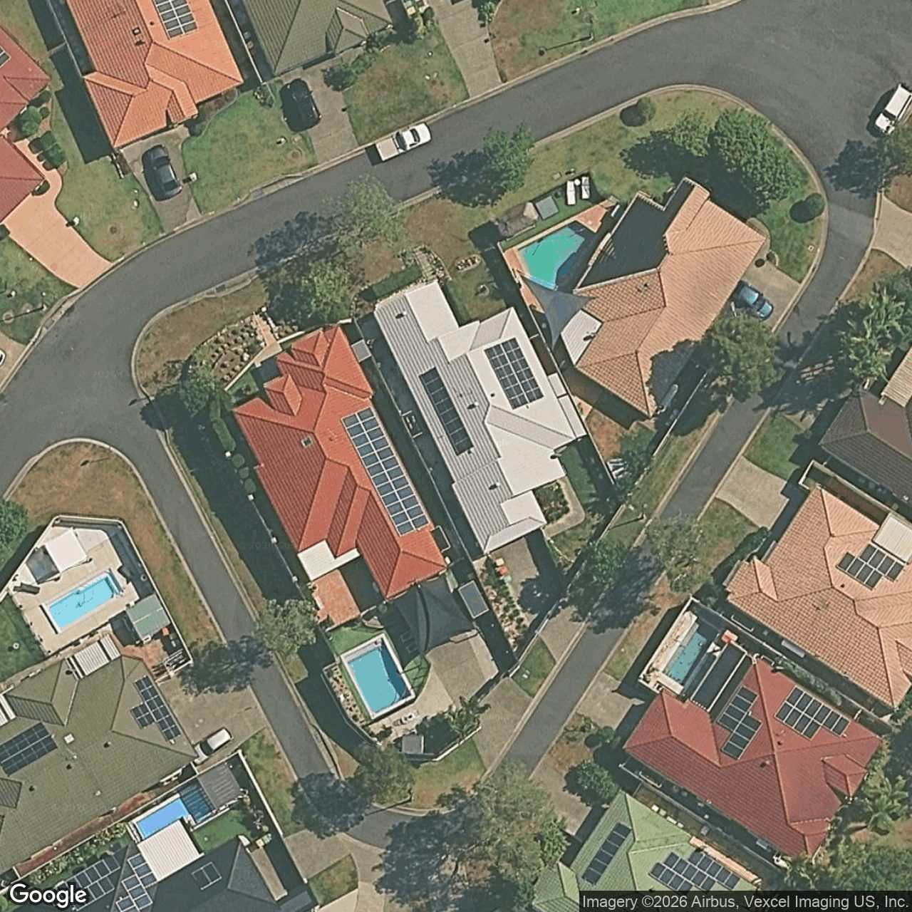 Aerial view of 5 Lacie Court, Mudgeeraba QLD 4213