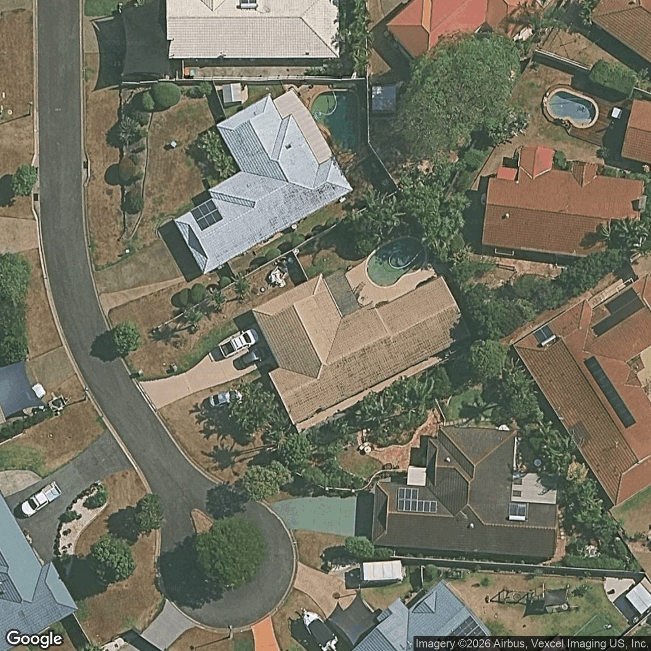 Aerial view of 16 Colonial Court, Mudgeeraba QLD 4213